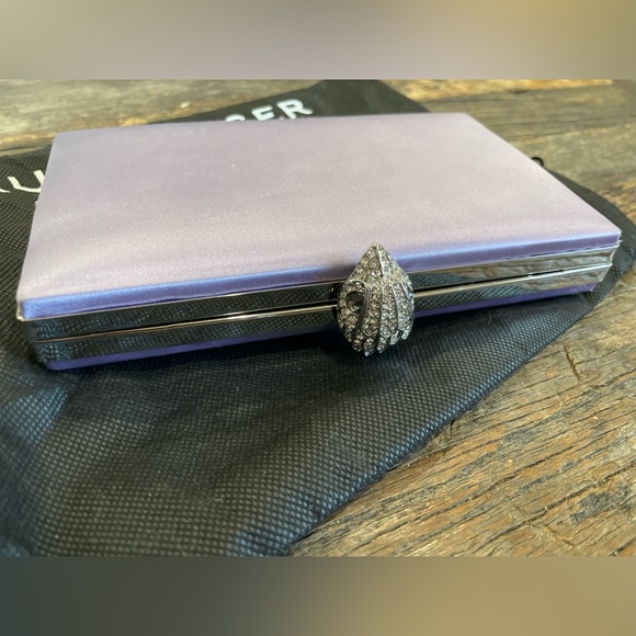 KURT GEIGER LONDON- Kensington Frame Clutch/Crossbody Satin Bag- NWT w/Dust Bag - Picture 9 of 13